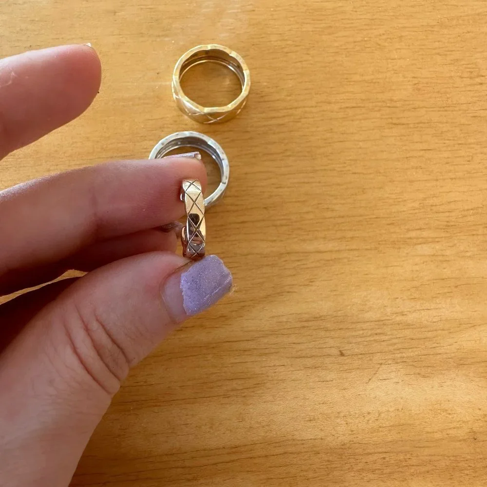 chanel rings and free chanel huggie - Picture 6 of 11